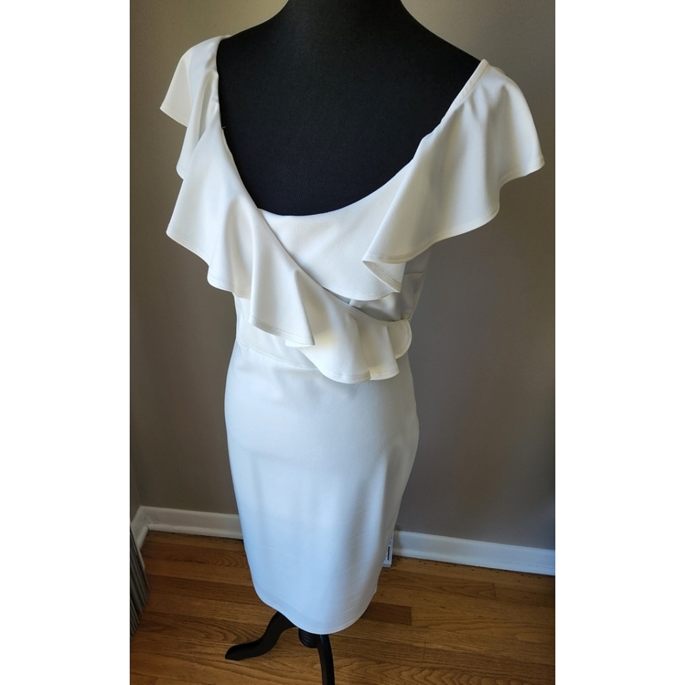 White Ruffled Dress
